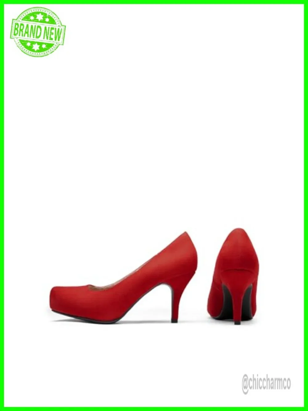 Women's Low Stiletto Platform Heels Pumps - Almond Toe, Comfortable Wedding